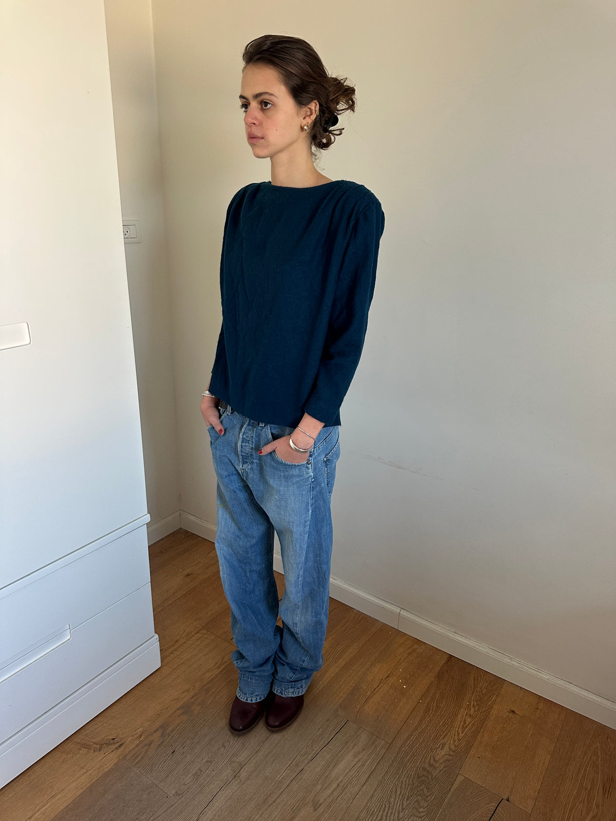 YSL 80’s Back Button Wool Jacket