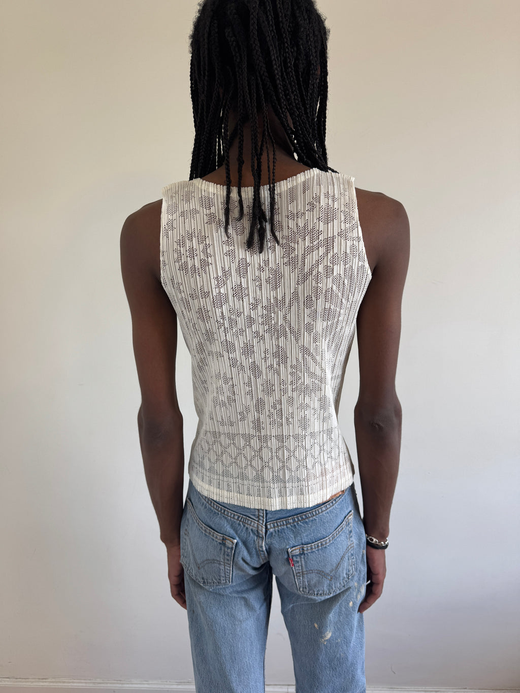 Pleats Please Cutout Tank