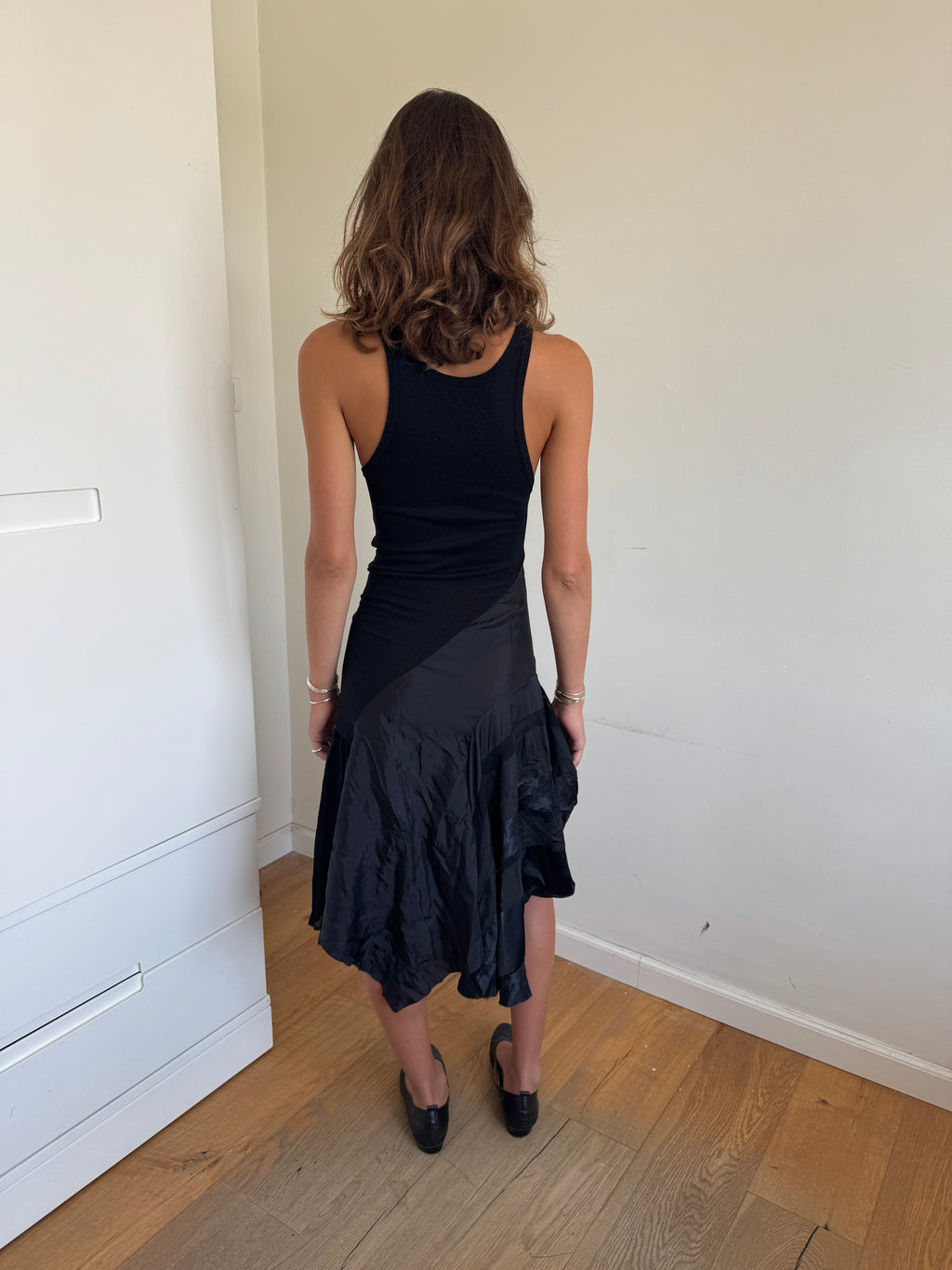 Sacai Asymmetric Tank Top Dress