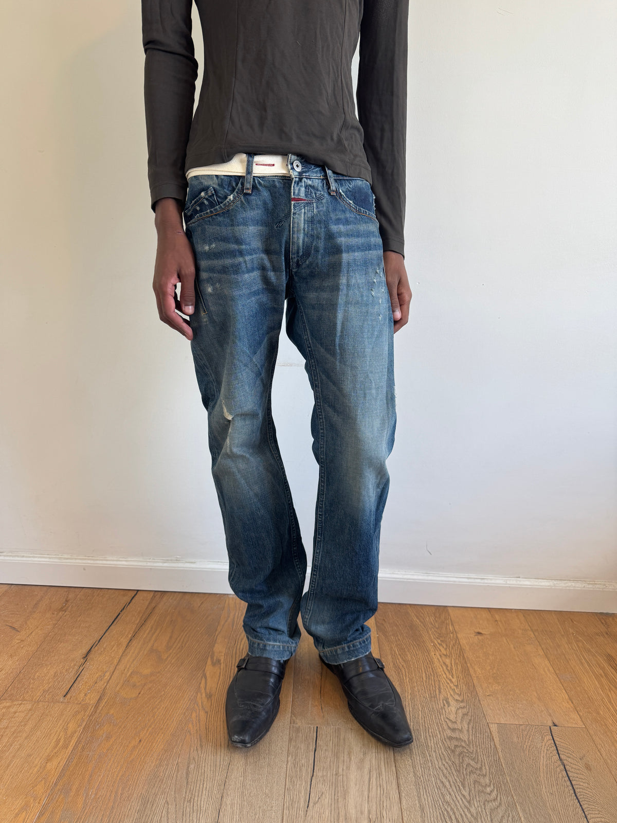 Marithe + Francois Girbaud Belted Selvedge Jeans