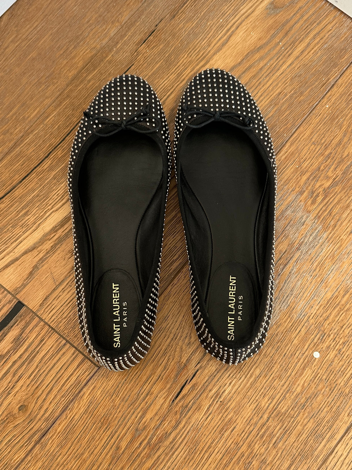 Saint Laurent Paris 2013/4 Hedi Slimane Studded Ballerinas