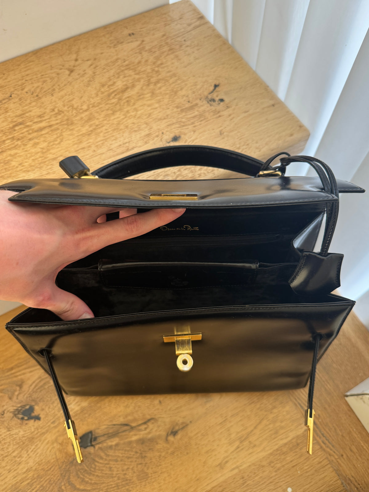 Oscar De Larenta 80’s Key And Lock Handbag