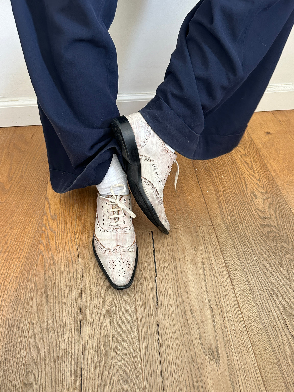 Tricot CDG White Elegant Shoes
