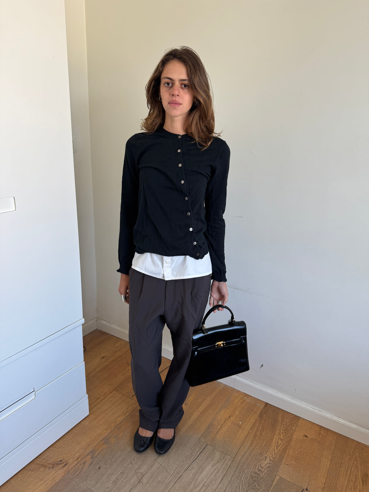 Atsuro Tayama Asymmetric From And Back Button Cardigan