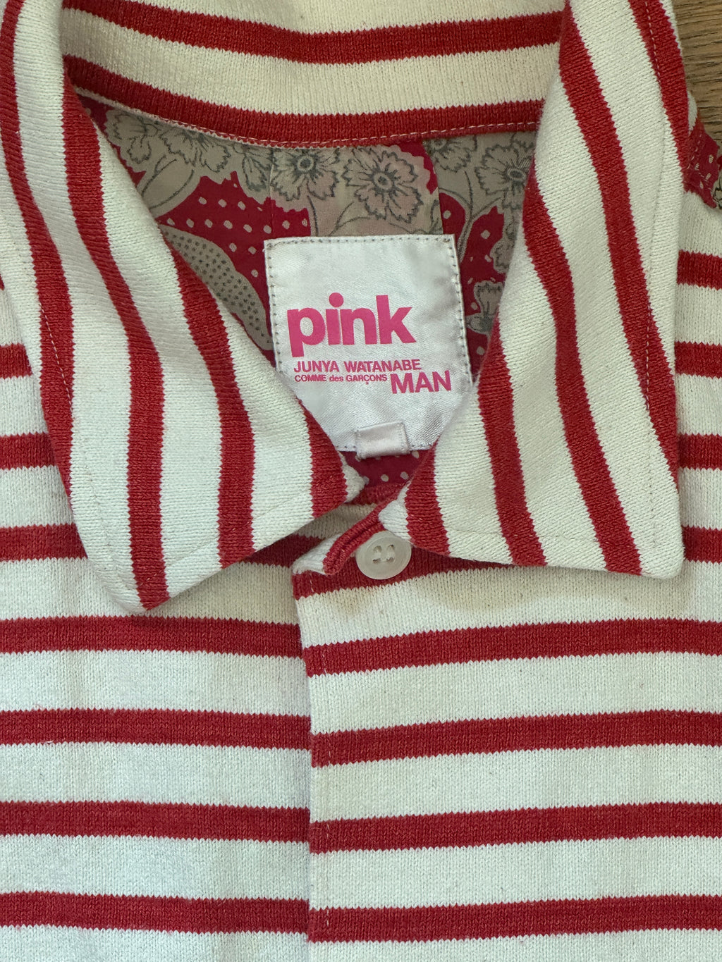 Junya Watanabe Pink MAN 2013 Duo Fabric Polo