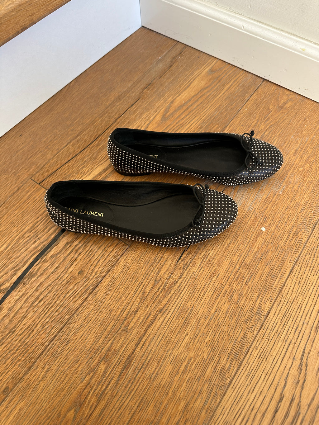 Saint Laurent Paris 2013/4 Hedi Slimane Studded Ballerinas