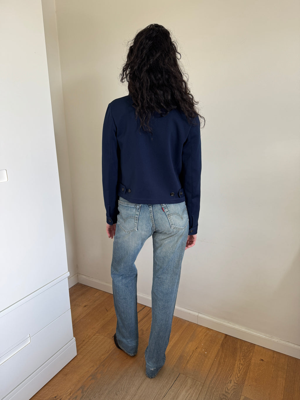 Tricot CDG 1996 Blue Cropped Jacket
