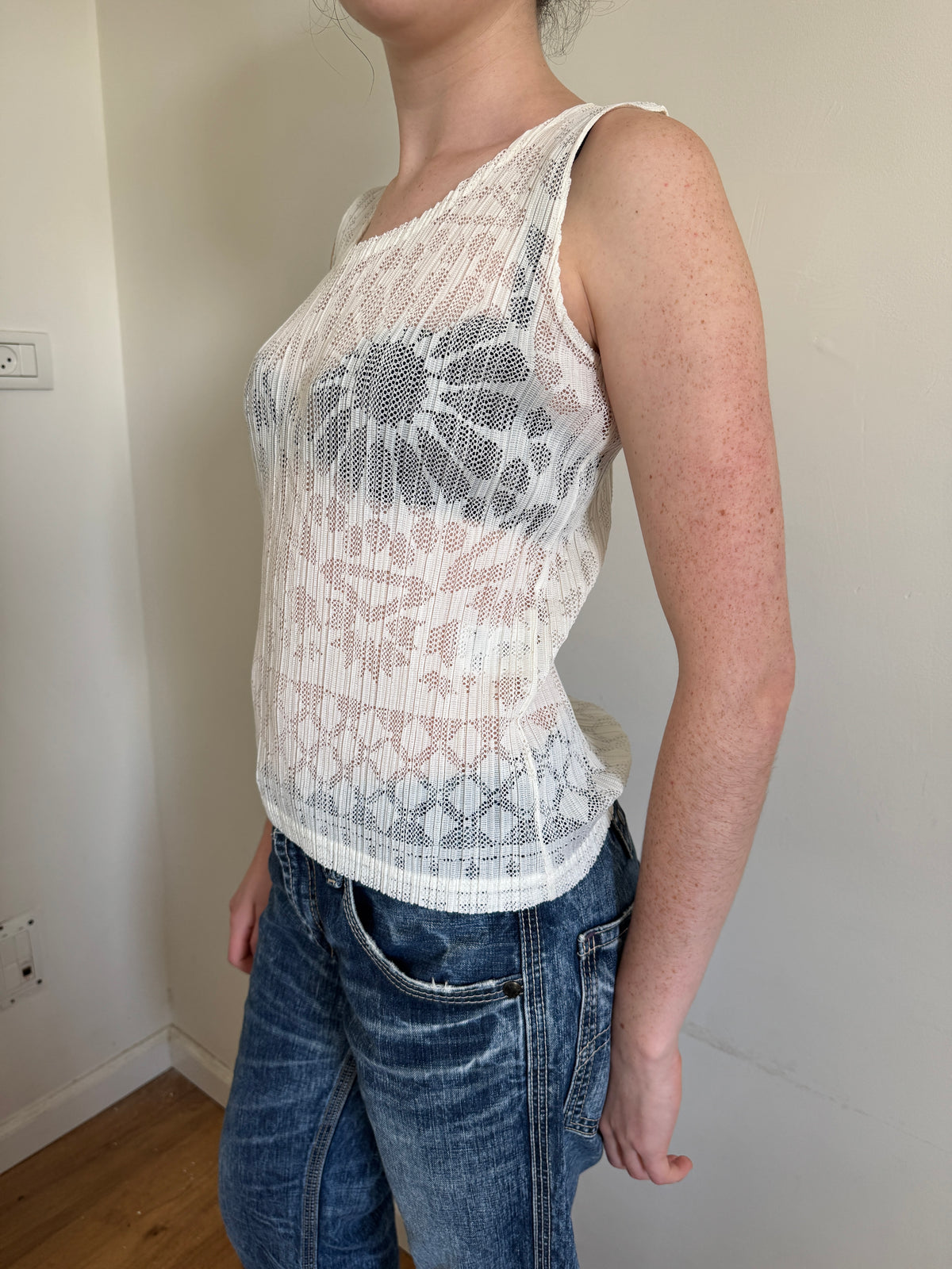 Pleats Please Cutout Tank