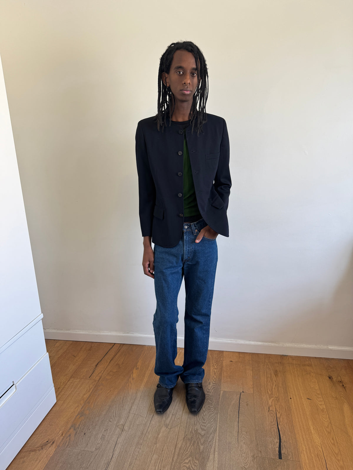 Tricot CDG 1990 Collarless Jacket