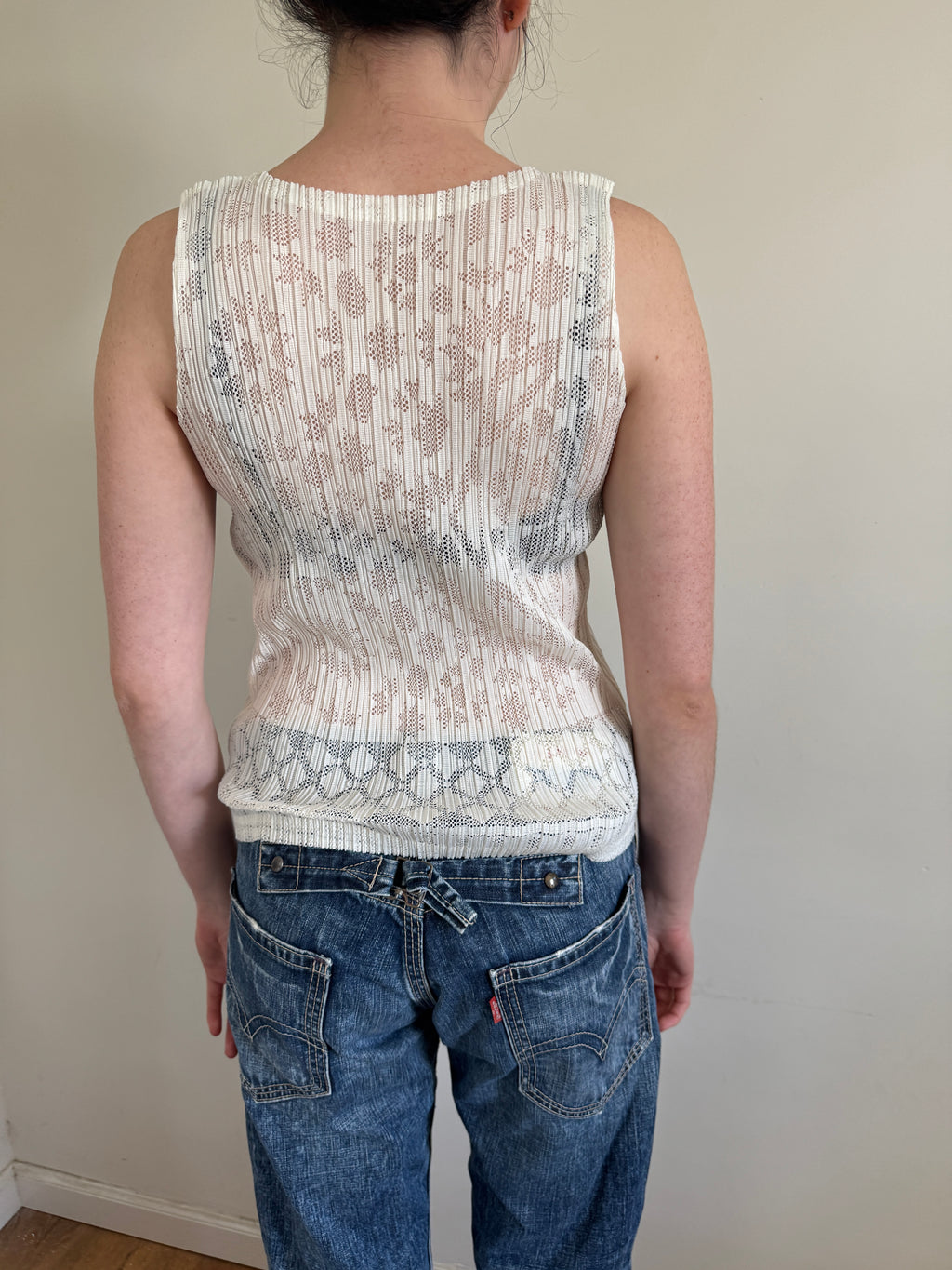 Pleats Please Cutout Tank