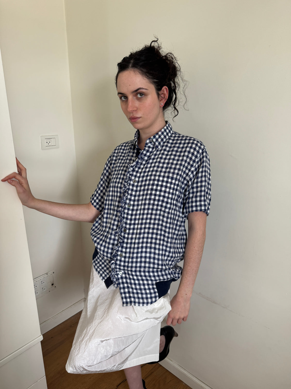 Sacai Gingham Linen Shirt