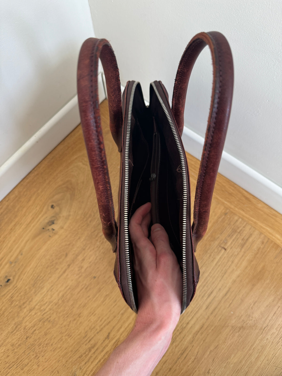 Issey Miyake Red Handbag