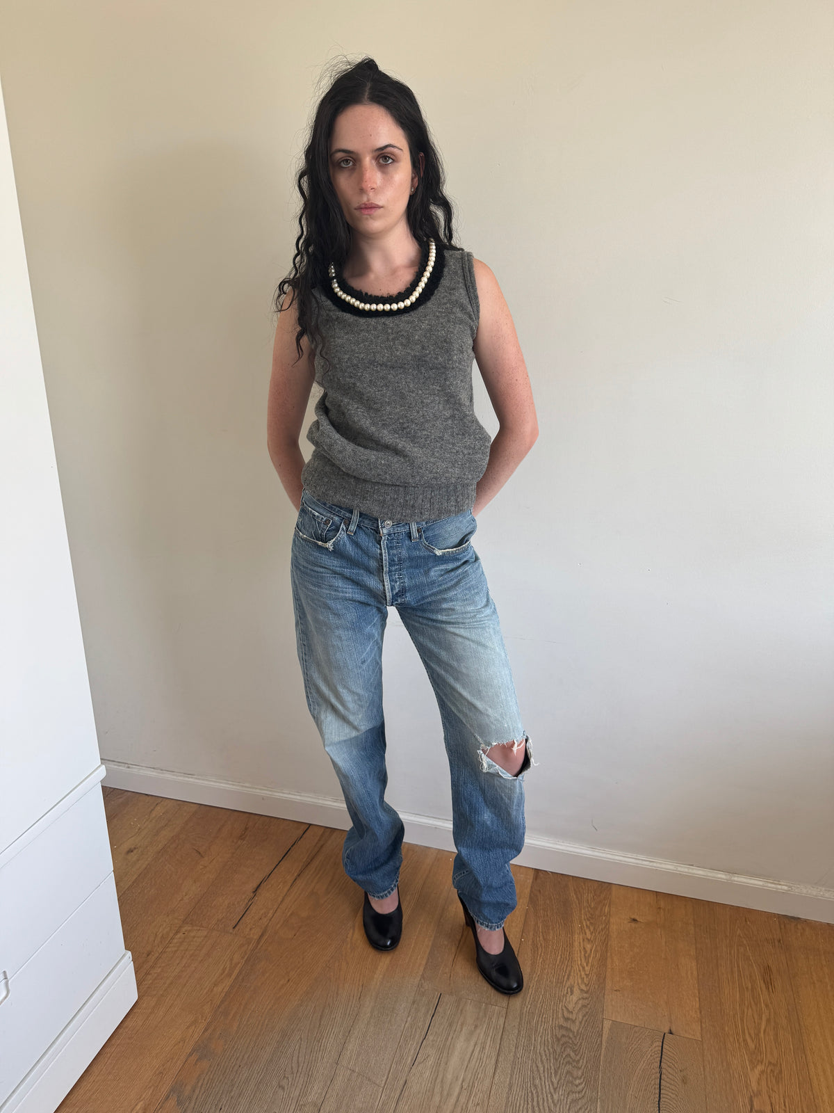 Tricot CDG 2006 Pearl Knit Vest