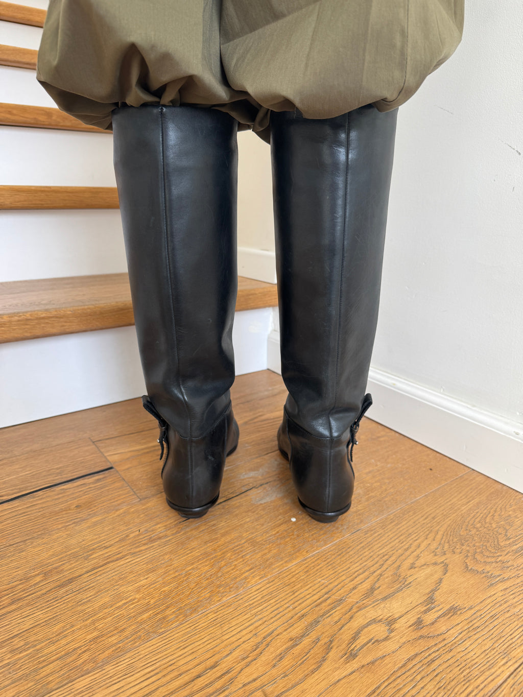Jil Sander NAVY Black Riding Boots