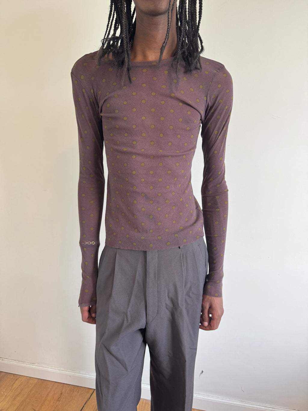 Lilith Mesh Dot Top