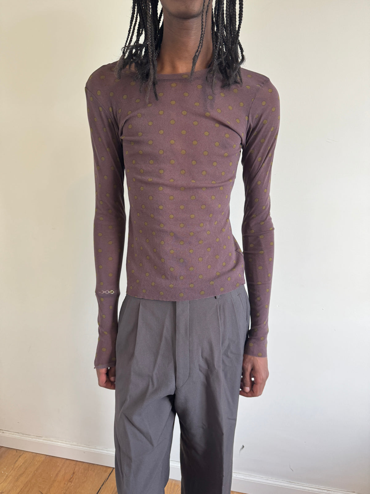 Lilith Mesh Dot Top