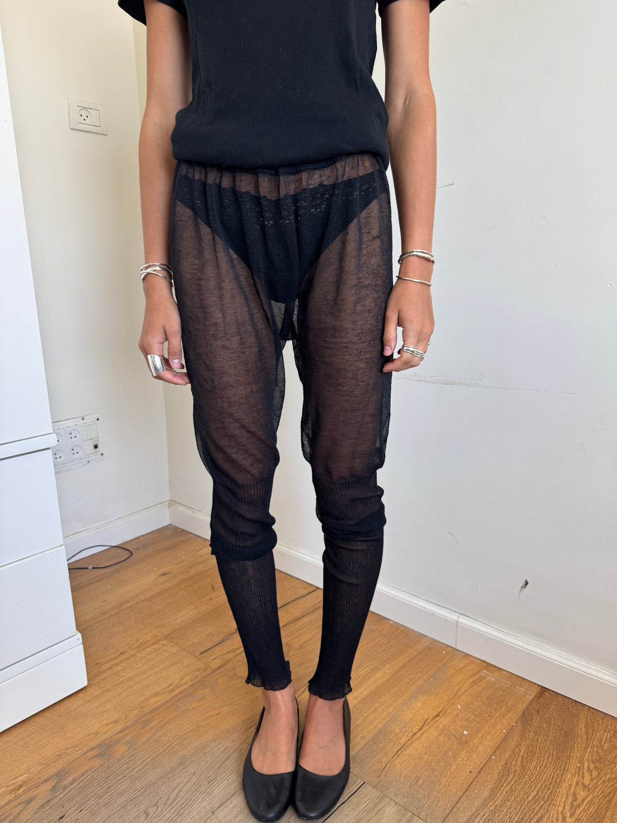 Haat Issey Miyake Sheer Cover Up Pants