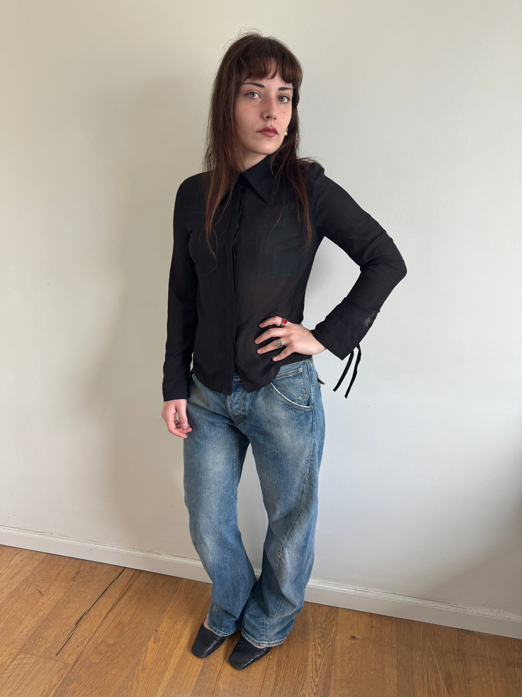 Stefanel Sheer Shirt