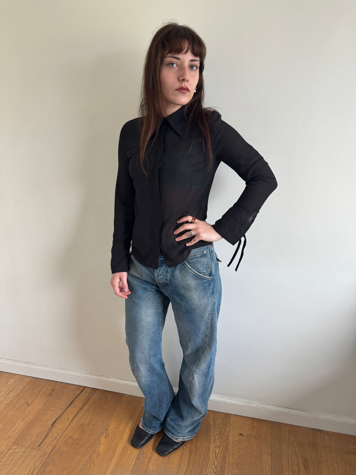 Stefanel Sheer Shirt