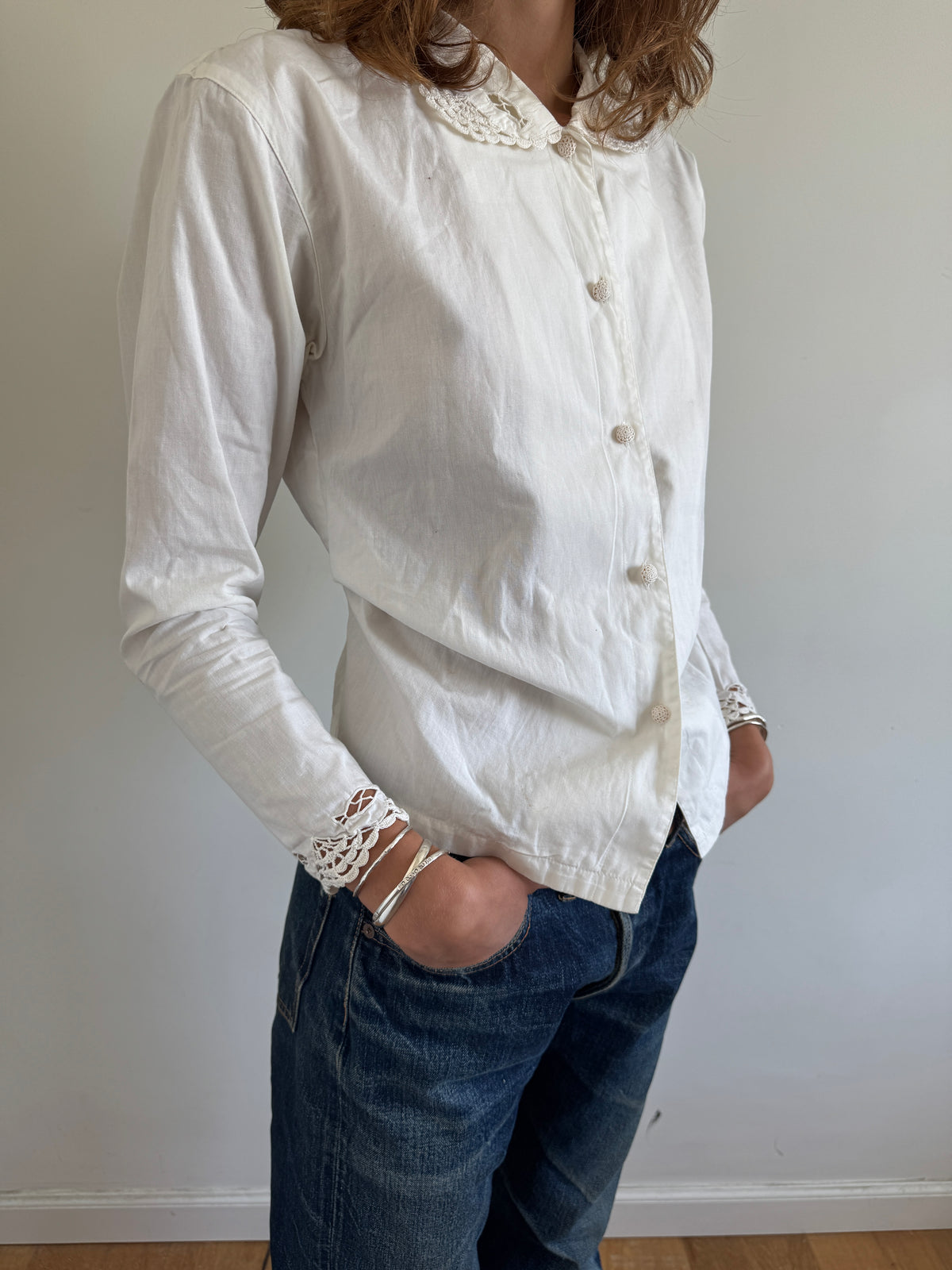 I.S Issey Miyake Back Gathered Blouse