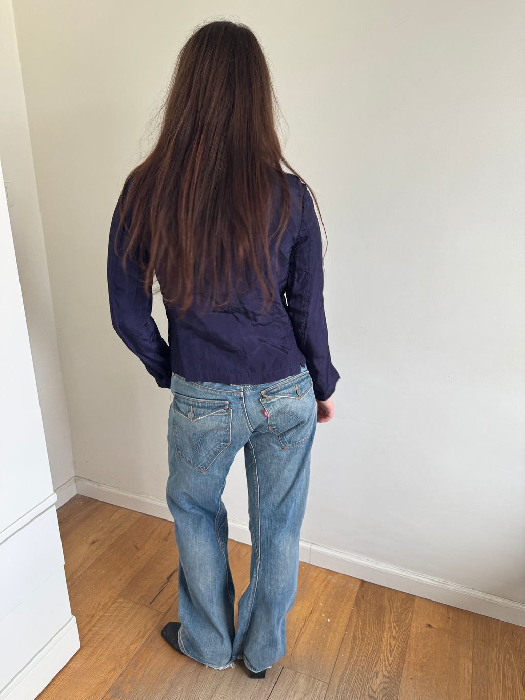 Tricot CDG 2001 Crinkle Blue Jacket