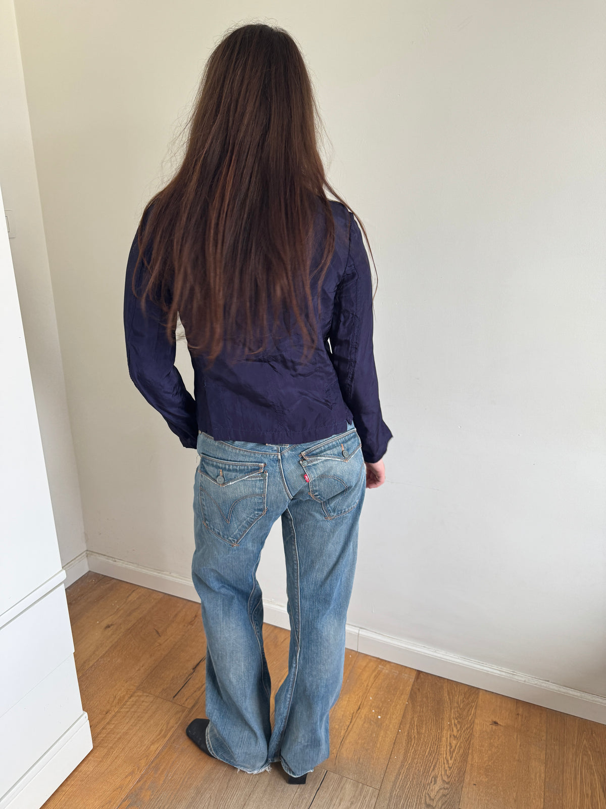 Tricot CDG 2001 Crinkle Blue Jacket