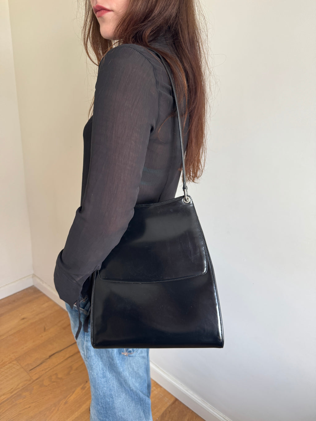 Bally Patent Leather Shoulder Bag