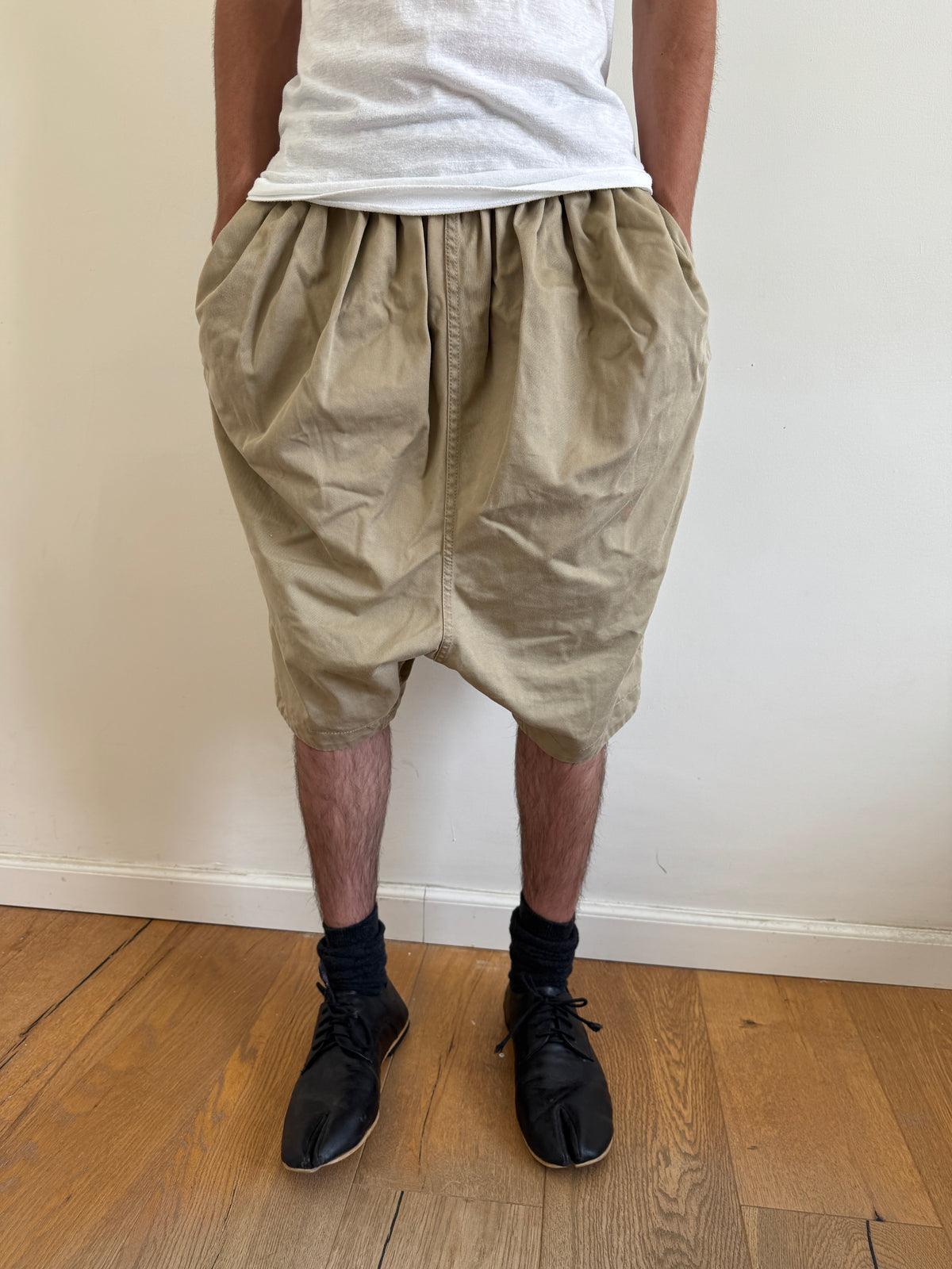 Comme des Garçons Drop-Crotch 3/4 Length Shorts