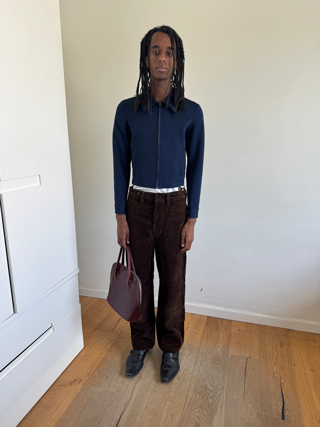 Tricot CDG 1996 Blue Cropped Jacket