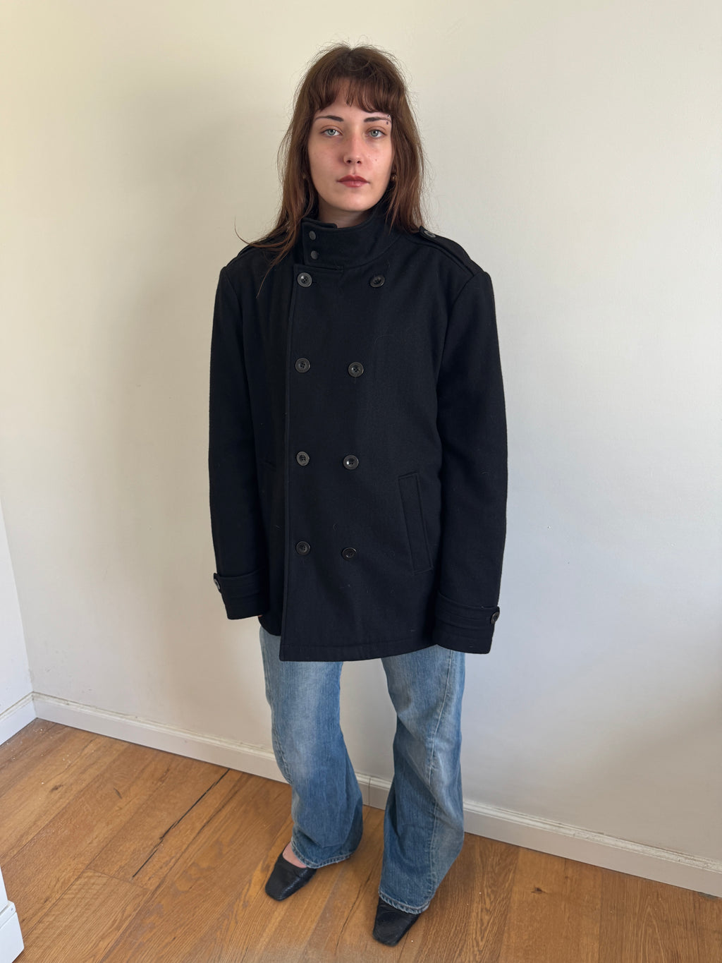 Kenneth Cole Oversized Pea Coat
