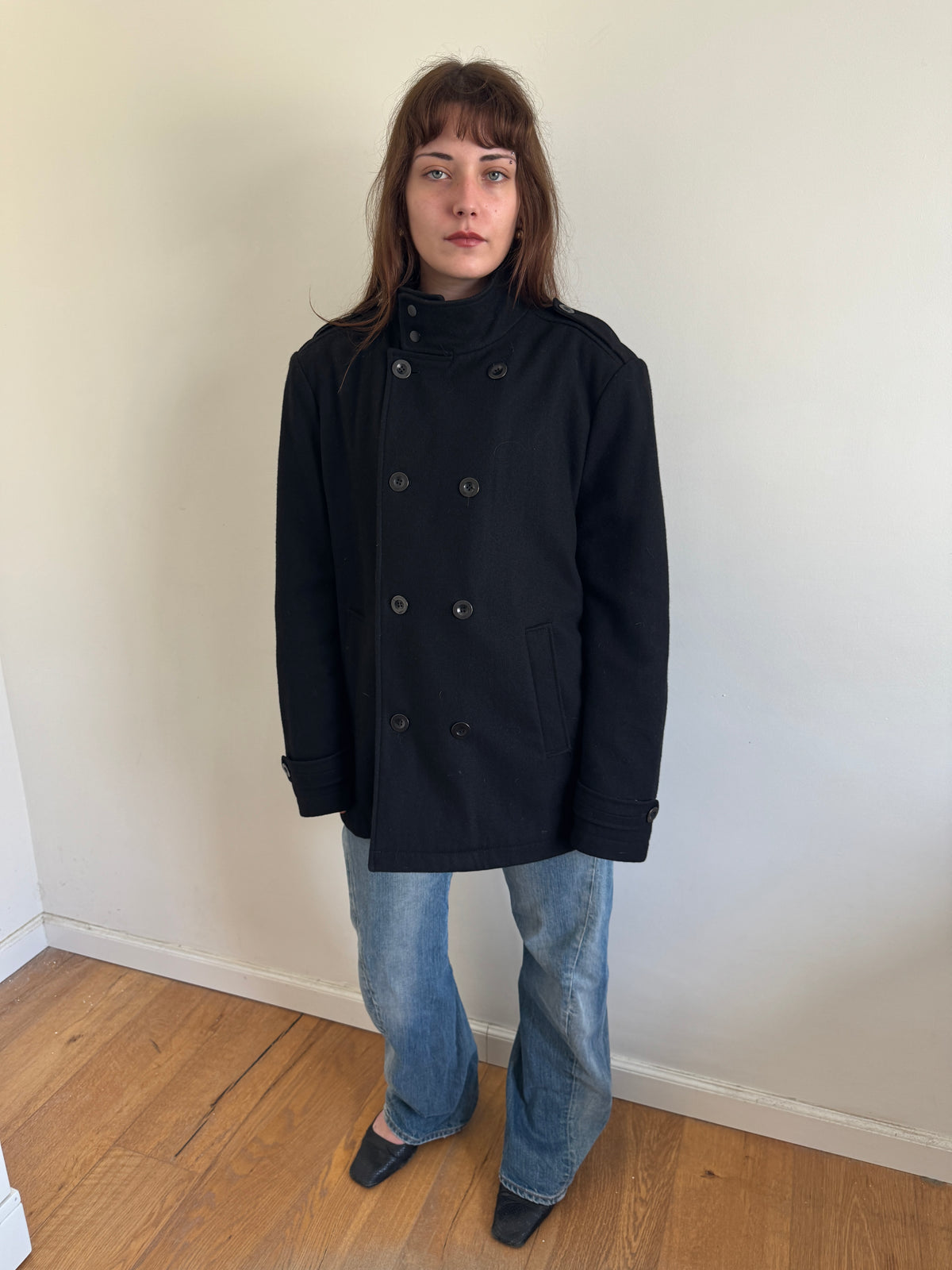 Kenneth Cole Oversized Pea Coat