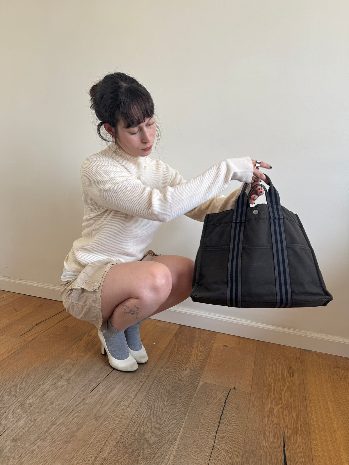 Hermès Distressed Fourre Tout MM Tote