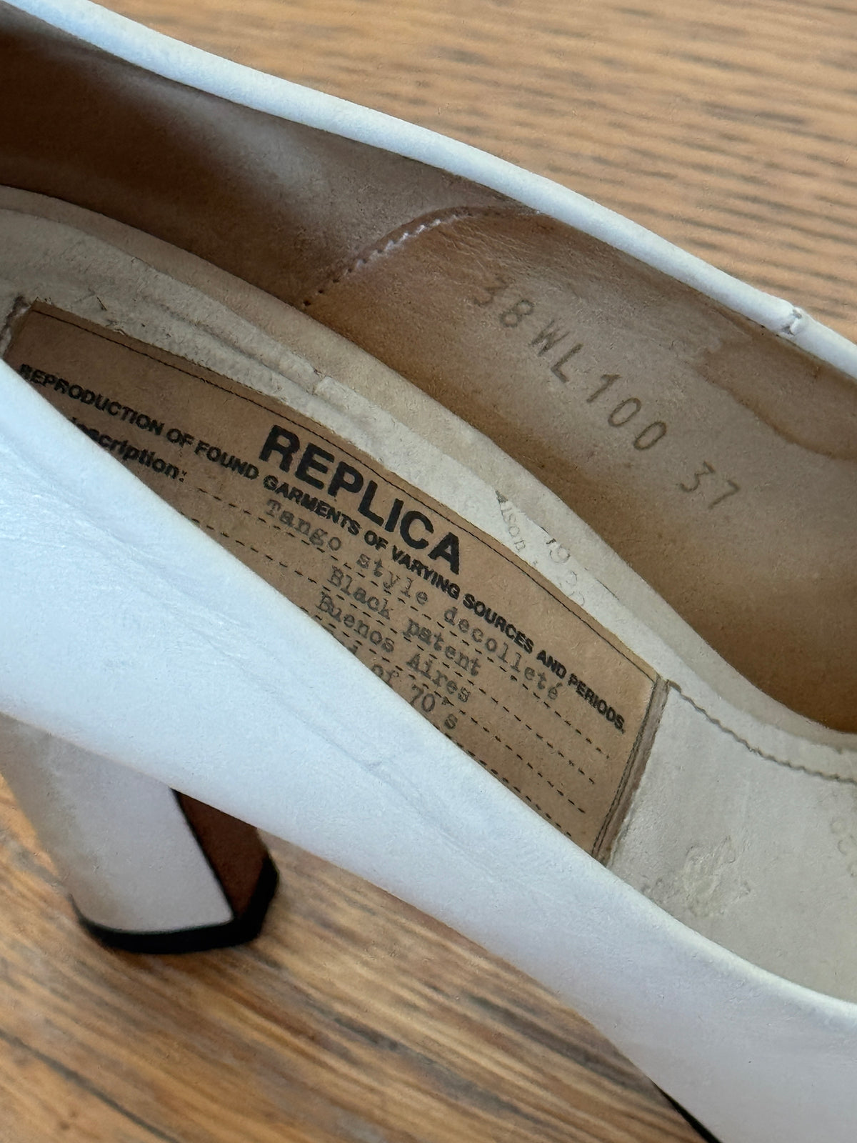 Maison Margiela “Replica” 22 White “Worn” Heels