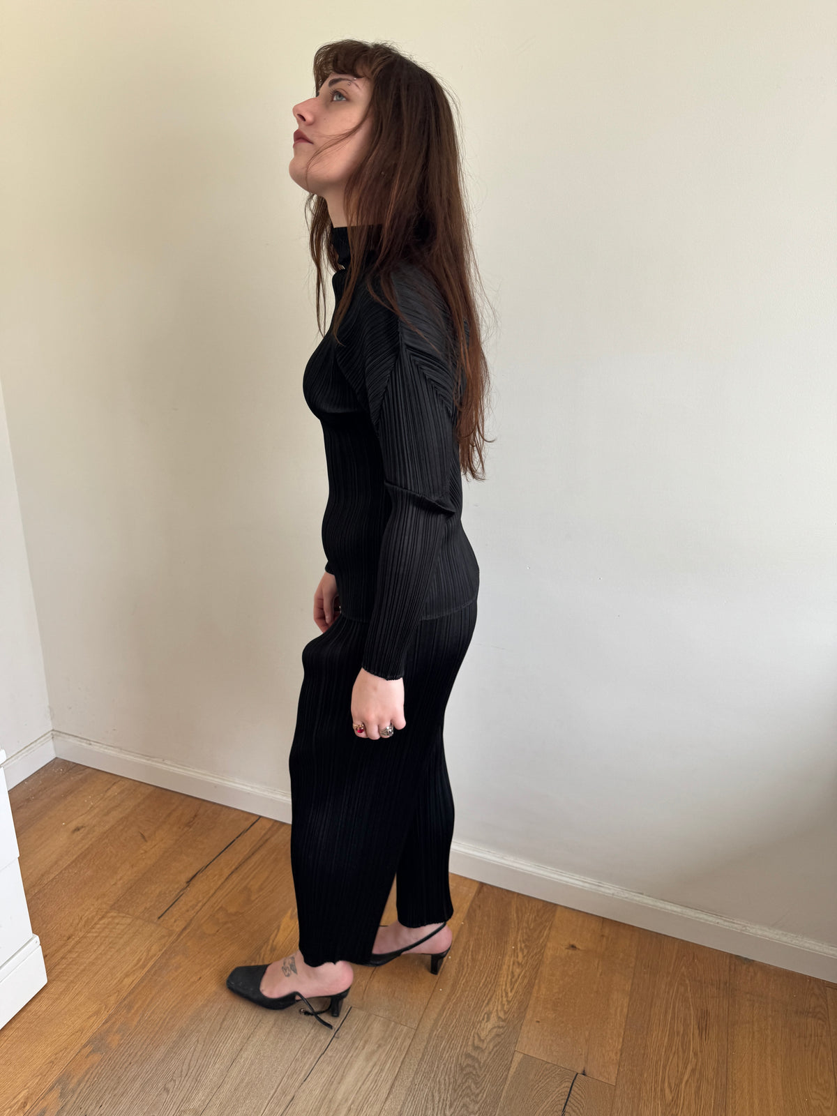 Pleats Please Black Structured Top