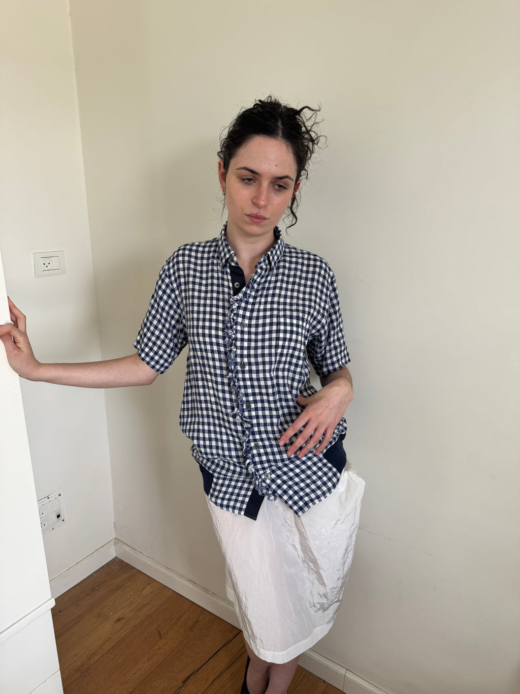 Sacai Gingham Linen Shirt
