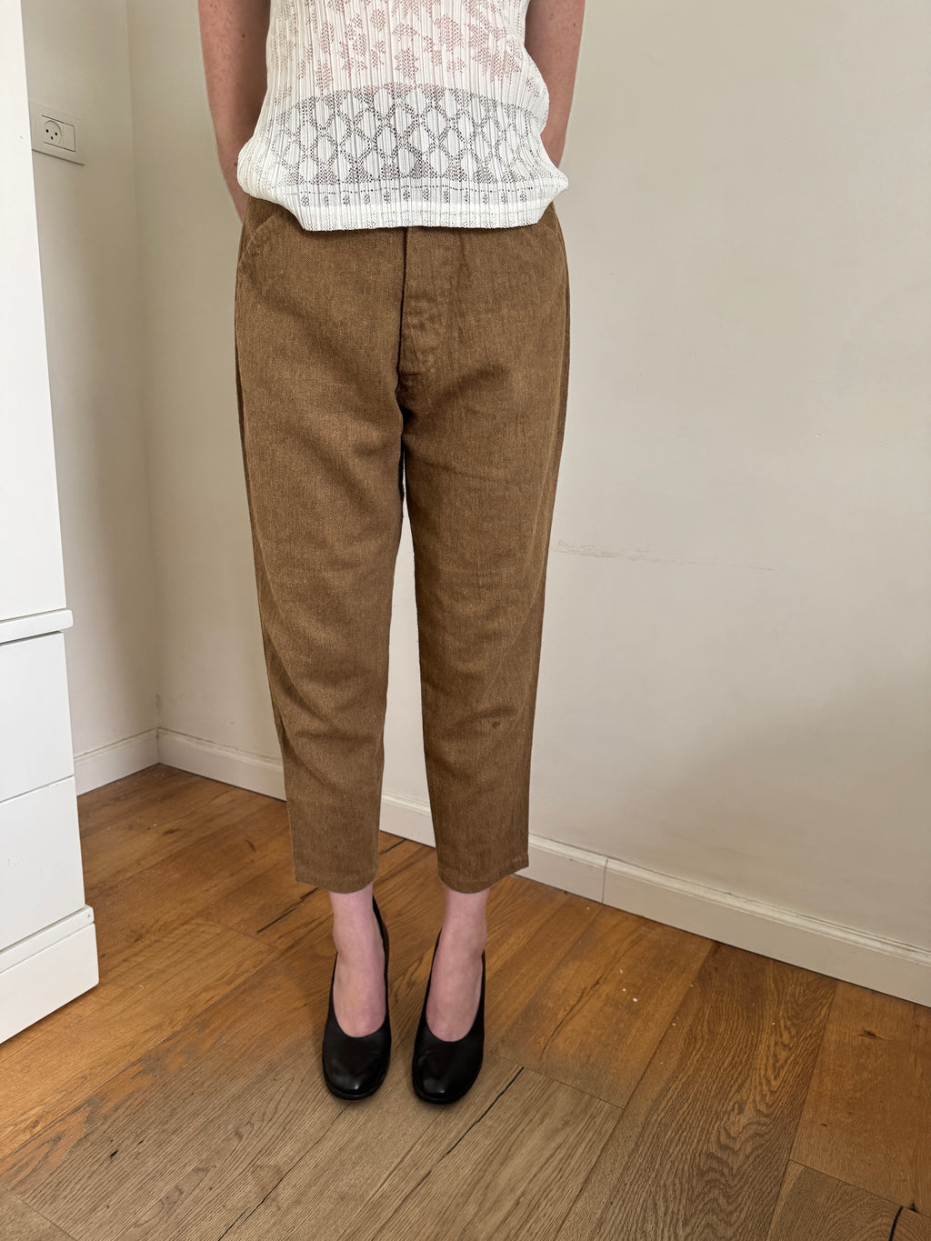 Y’s 80’s Cigarette Buckle Back Pants