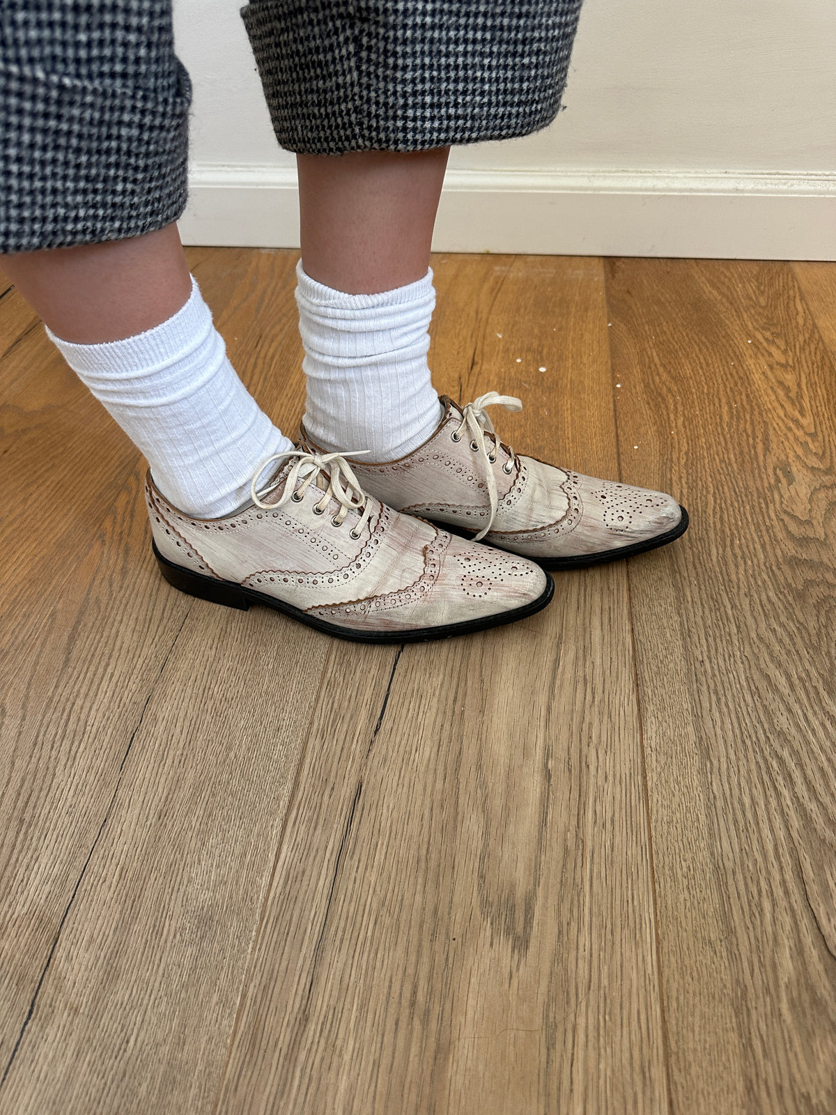 Tricot CDG White Elegant Shoes