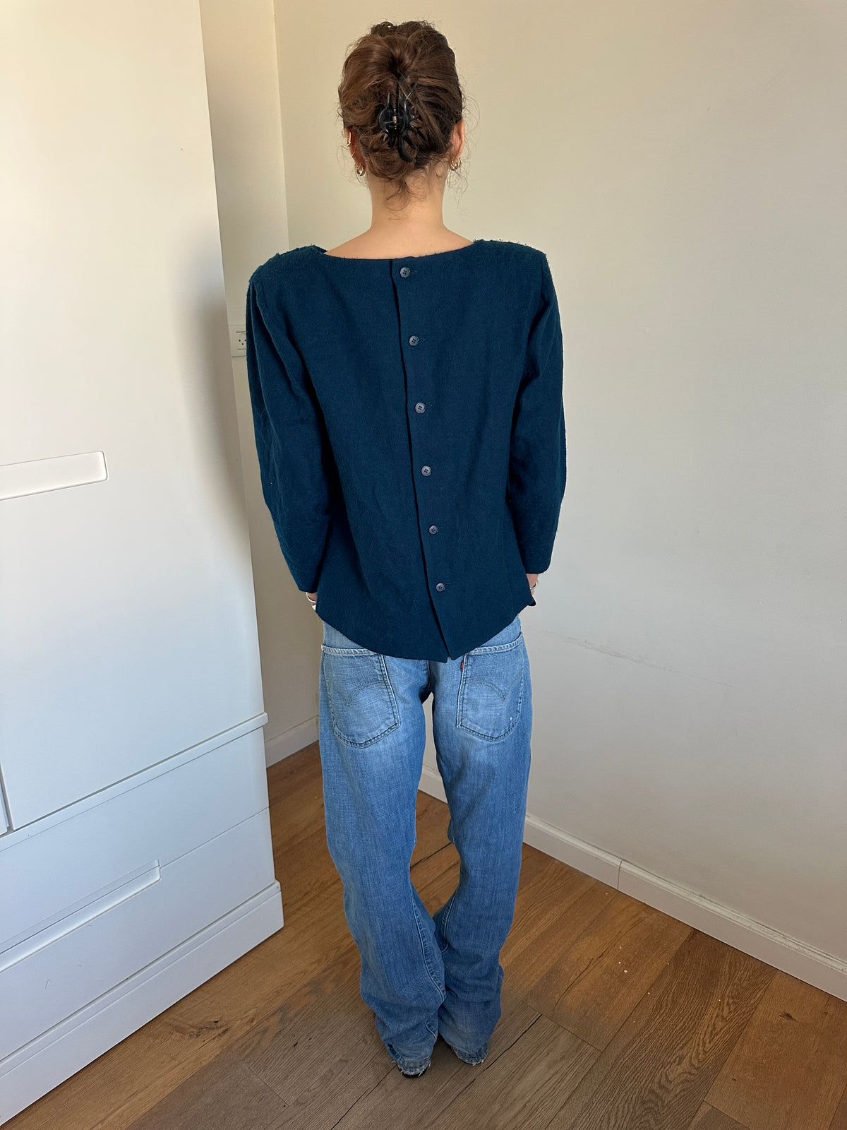 YSL 80’s Back Button Wool Jacket