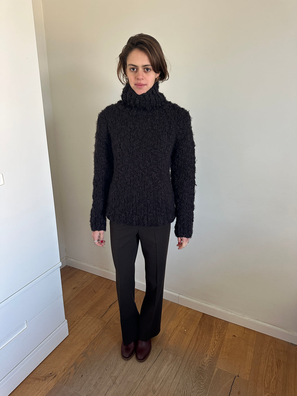 Katherine Hamnett 00’s Textured Wool Turtleneck