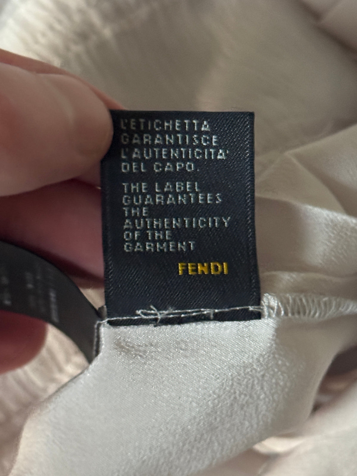 Fendi Silk Pleated Camisole