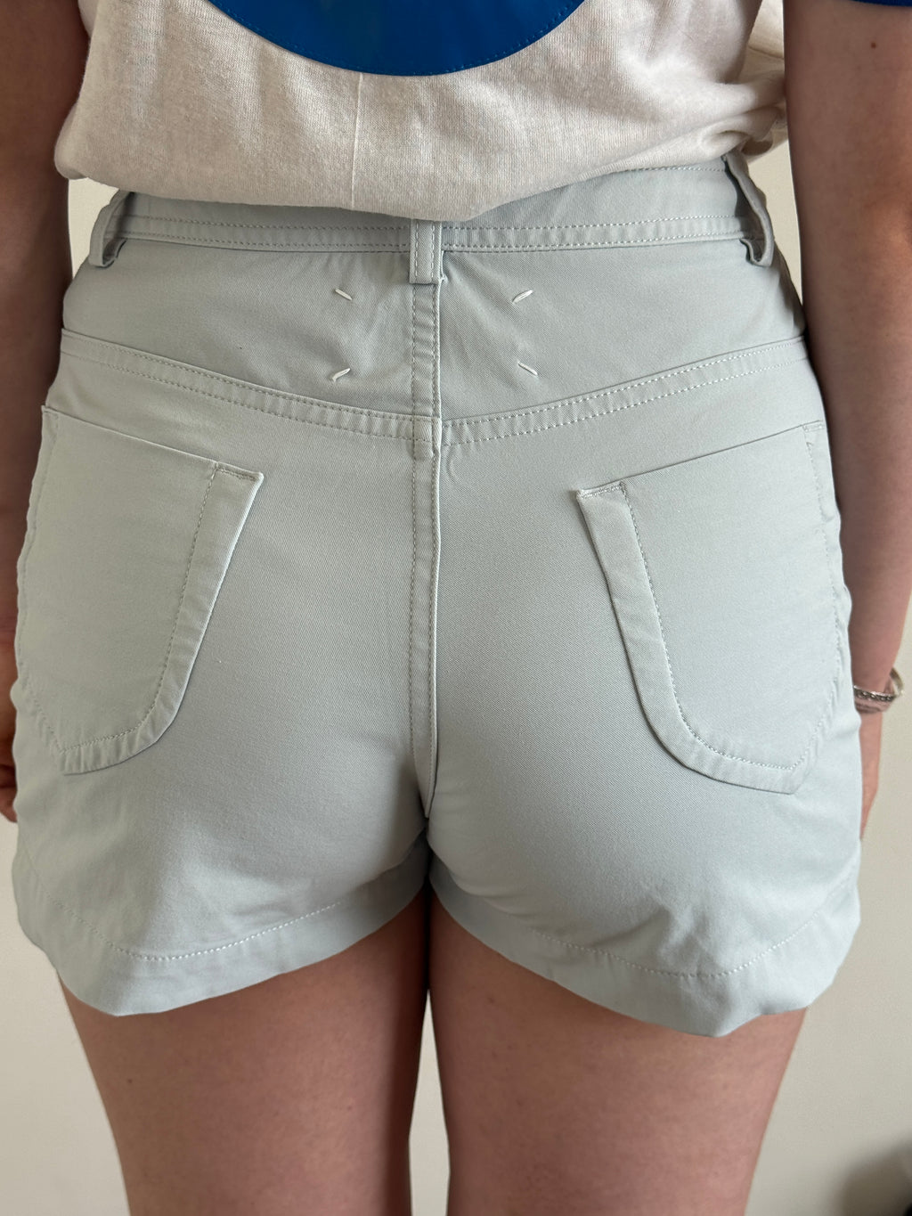 Maison Margiela 1 Light Blue Stretch Shorts