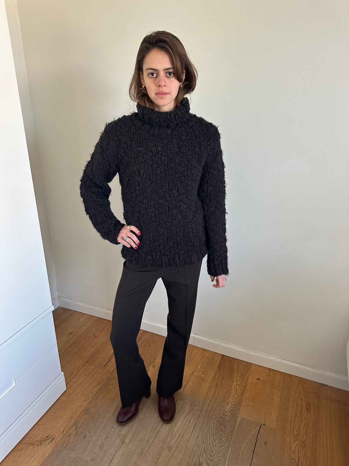 Katherine Hamnett 00’s Textured Wool Turtleneck