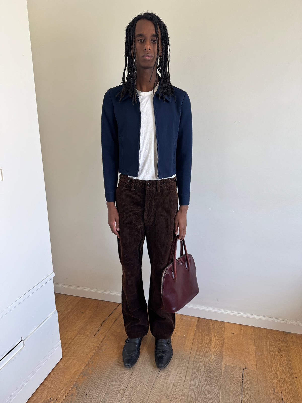 Tricot CDG 1996 Blue Cropped Jacket