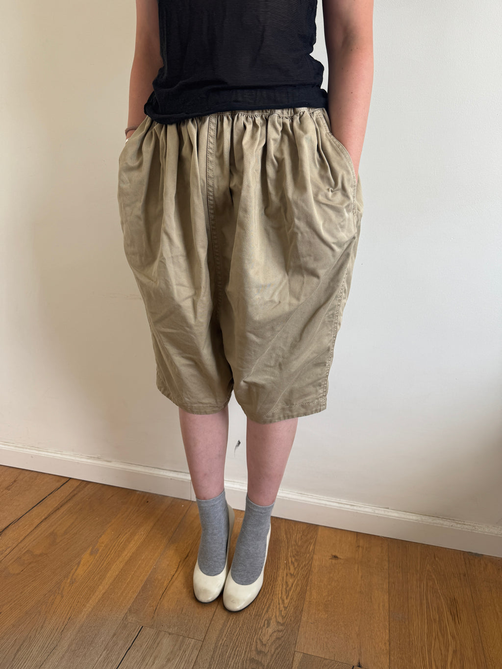 Comme des Garçons Drop-Crotch 3/4 Length Shorts