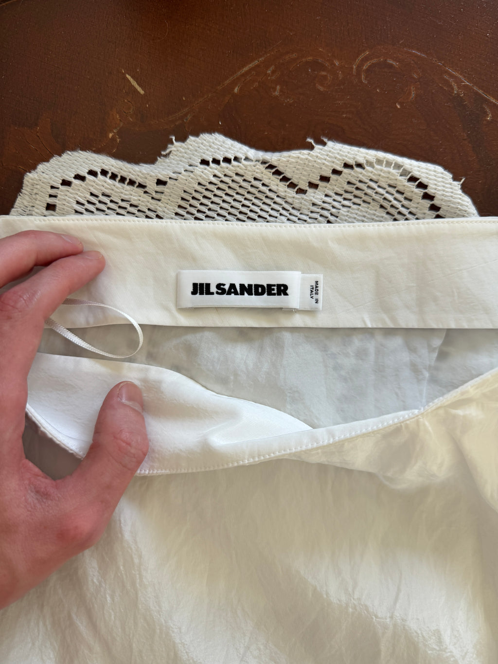 Jil Sander Asymmetric Big Pocket Skirt