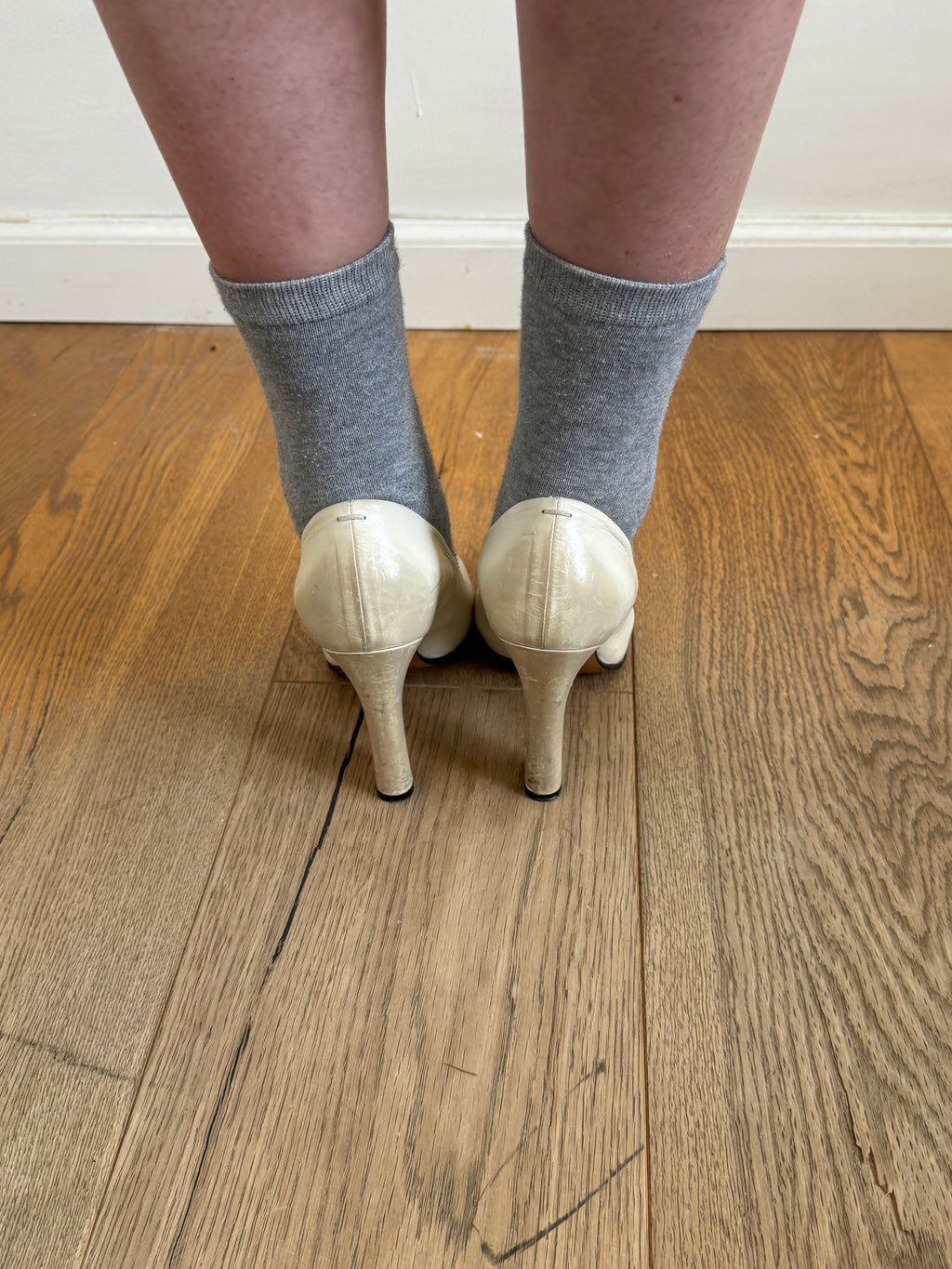 Maison Margiela “Replica” 22 White “Worn” Heels