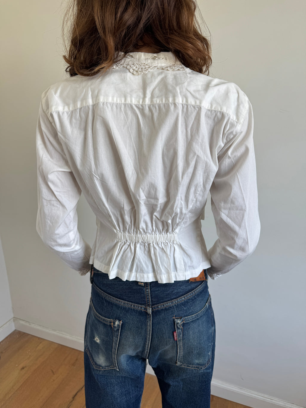I.S Issey Miyake Back Gathered Blouse