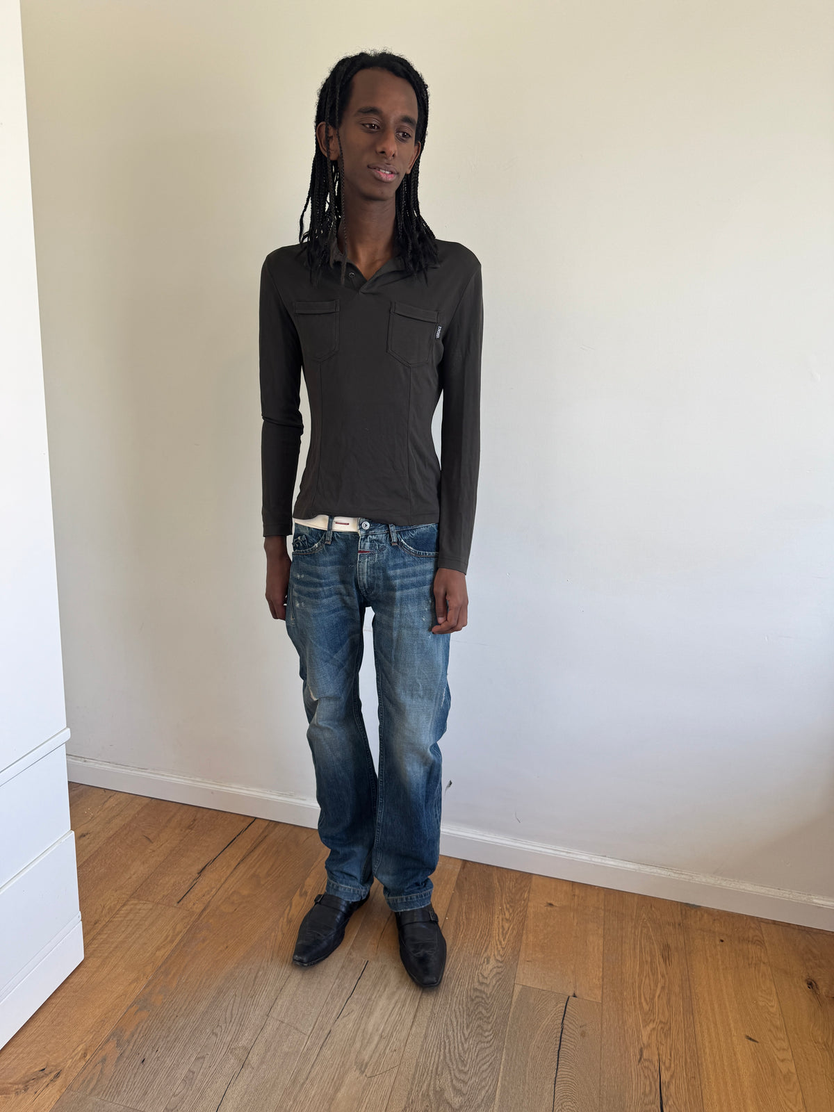 Marithe + Francois Girbaud Belted Selvedge Jeans