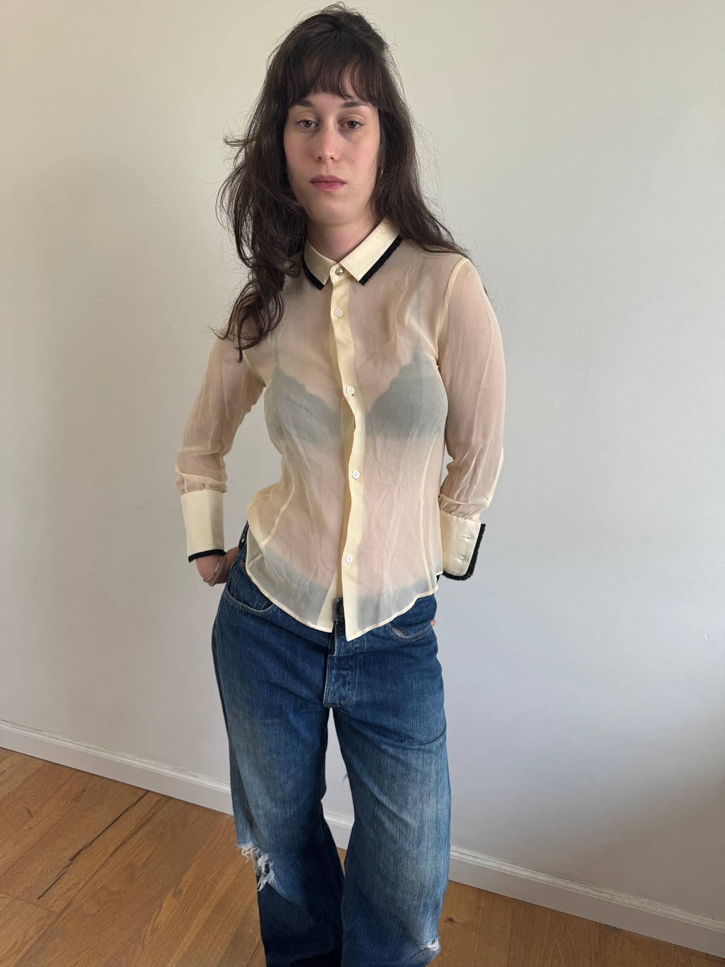 Undercover Sheer Diamond Shirt
