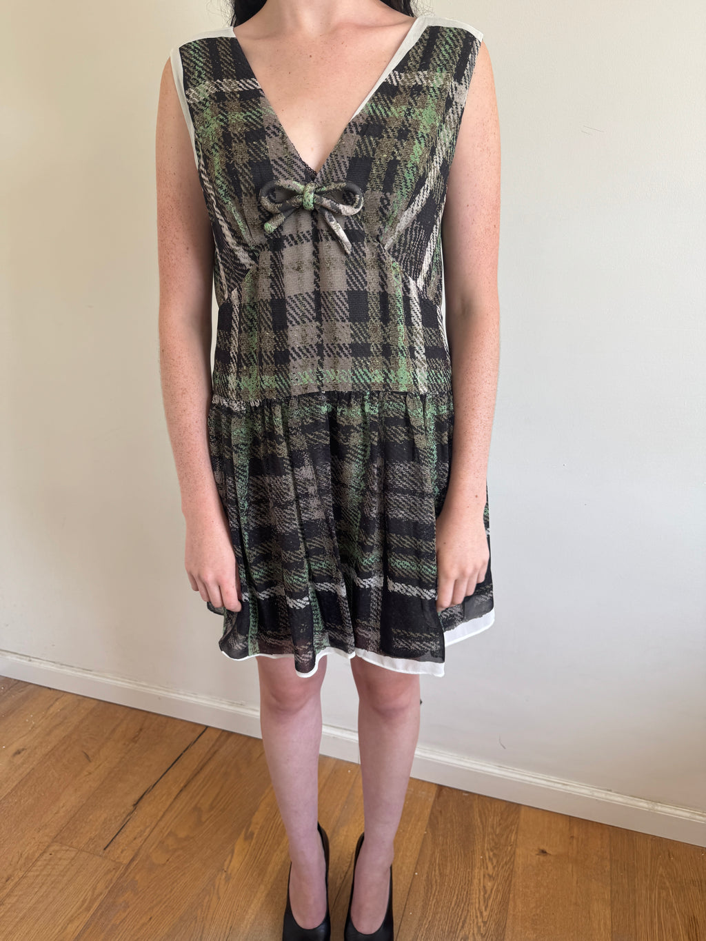 Acne Studios F/W25 Babydoll Pixel Dress